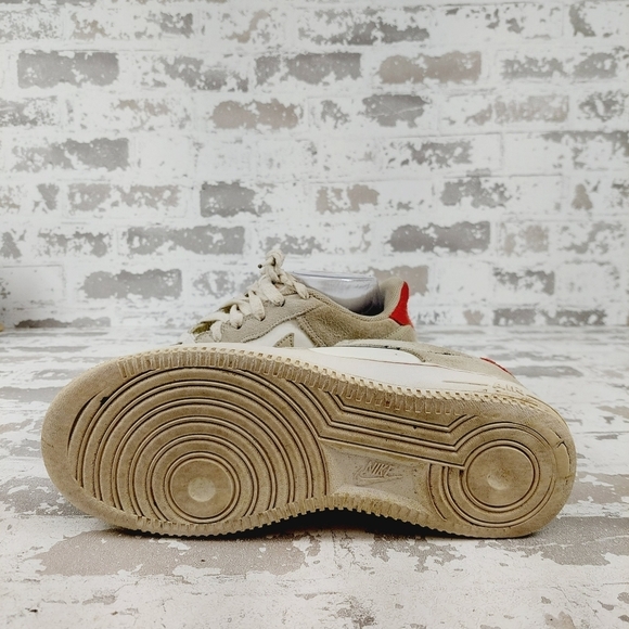 Nike Air Force 1 LV8 S50 Light Stone University Red Athleisure Sneakers W292 - Picture 7 of 10